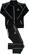 Load image into Gallery viewer, Black Polyester Tracksuit
