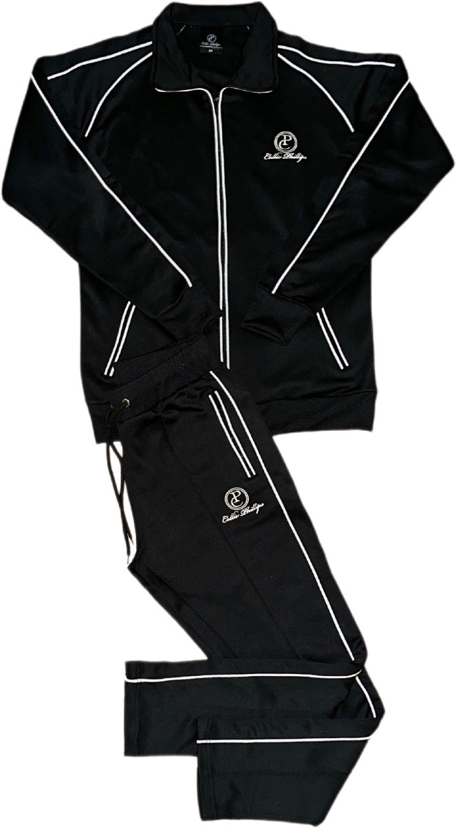 Black Polyester Tracksuit